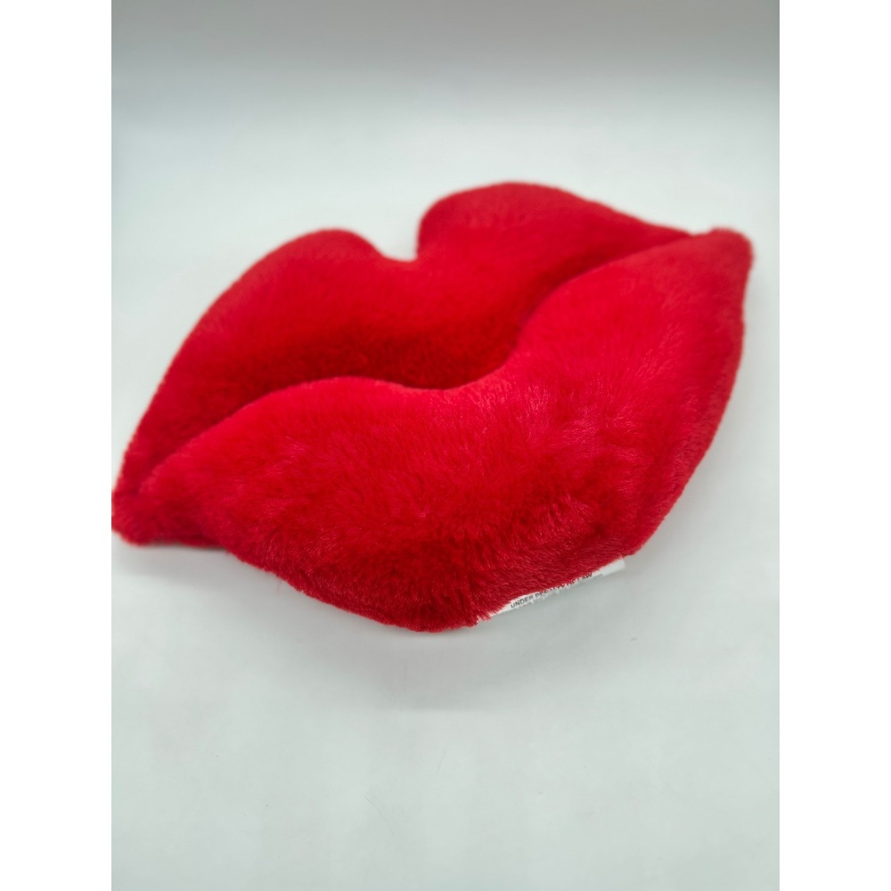 Room Essentials Red Lips Pillow Plush Decorative Throw Accent Pillow 10 x 18